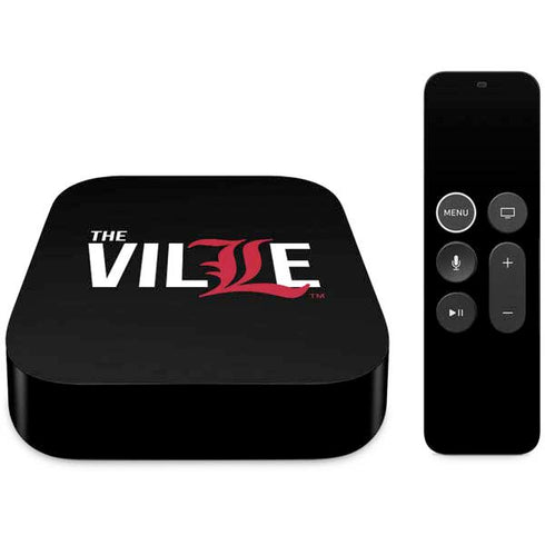 University of Louisville Black Background Apple TV Skin